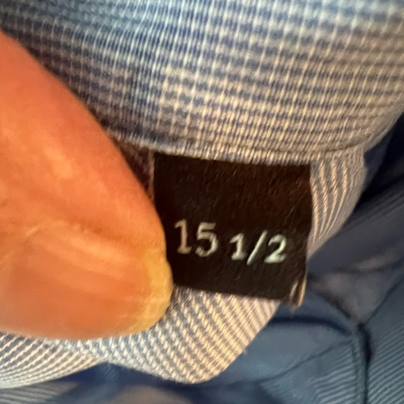 Estate Robert Talbott Tailored Check Sutter Tailored Dress Shirt Men's Size 15.5 - Picture 8 of 10